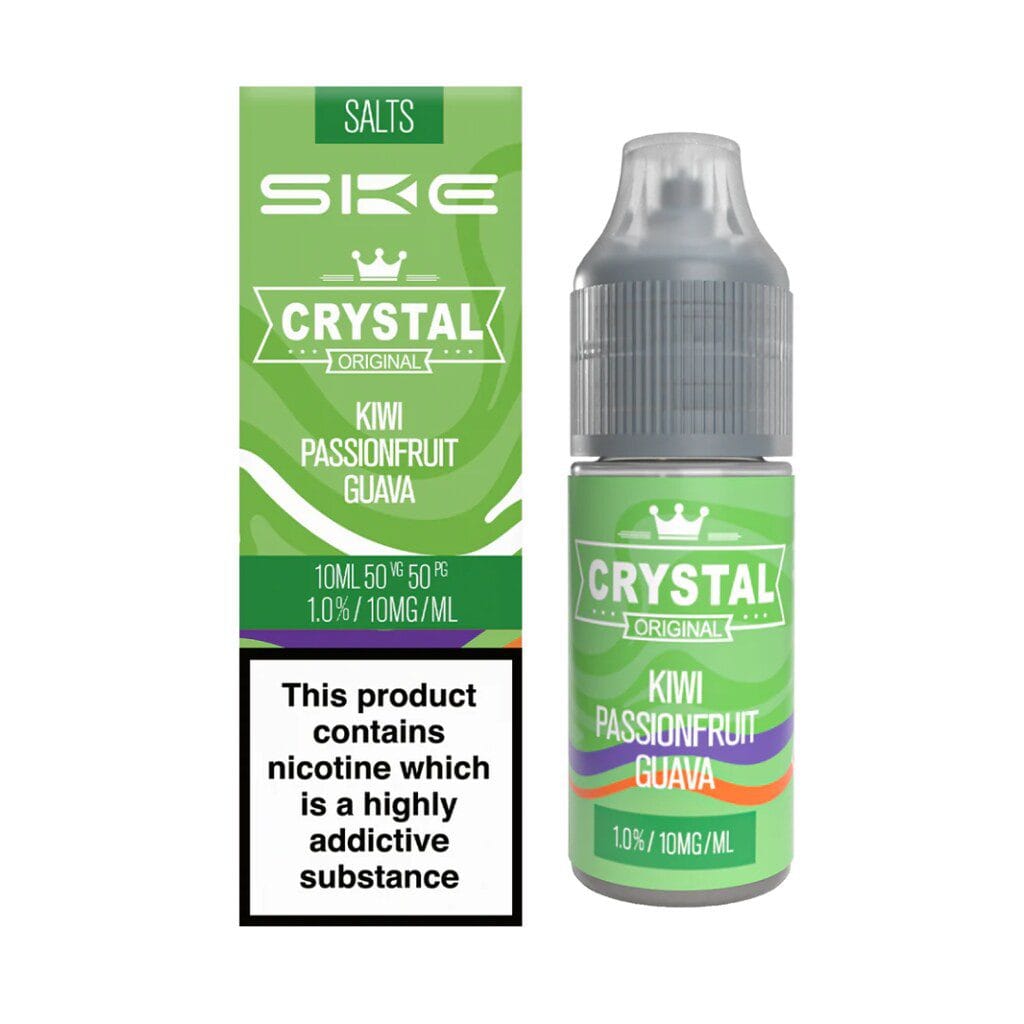 Crystal Nic Salt 10ml Kiwi Passion Fruit Guava 10 Pack