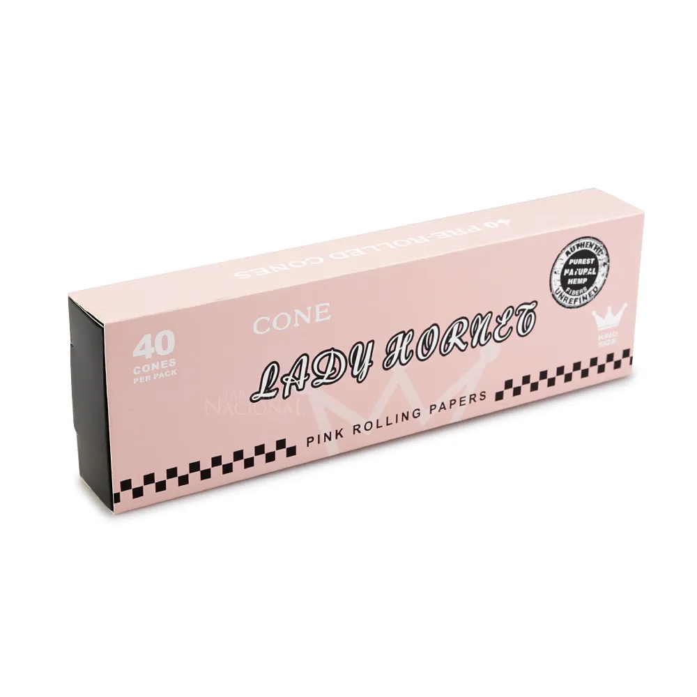 Lady Hornet Cone Pink Rolling Paper 40 per pack
