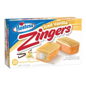 Hostess Zinger Iced Vanilla Cakes 10 Pack
