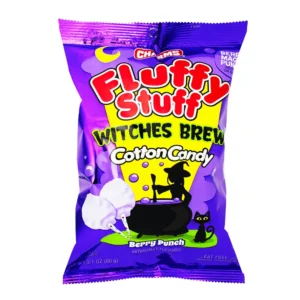 Charms Fluffy Stuff Witches Brew Cotton Candy 60g 24-Pack