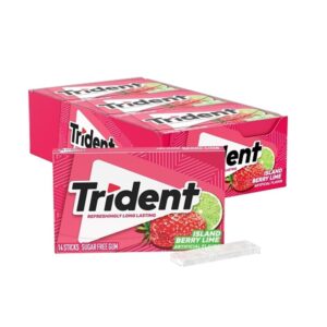 Trident Island Berry Lime 14 Stick 12 Pack