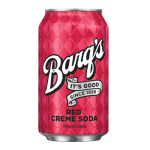 Barg's Cans - 355ml - Pack of 12 - Red Crème Soda