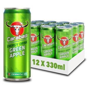 Carabao Energy Cans 12x330ml - Green Apple