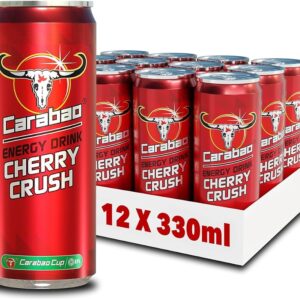 Carabao Energy Cans 12x330ml - Cherry Crush