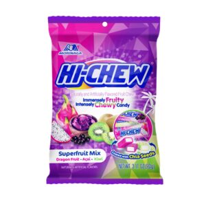 Hi-Chews Fruit Chews Candy Superfruit Mix 100g 6-Pack
