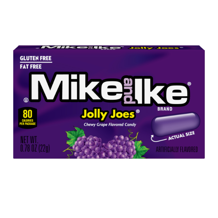 Mike & Ike 24x22g Theatre Box Sour Jolly Joes